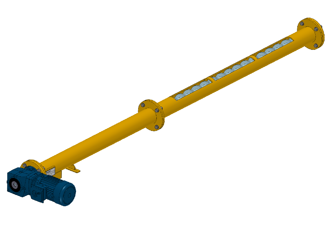 Przenośnik ślimakowy - projekt INDUSERWIS